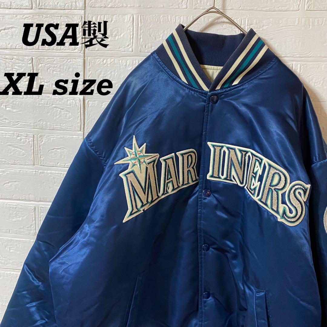 MLB シアトルマリナーズ　80s-90s USA製スタジャン　メタリックカラー