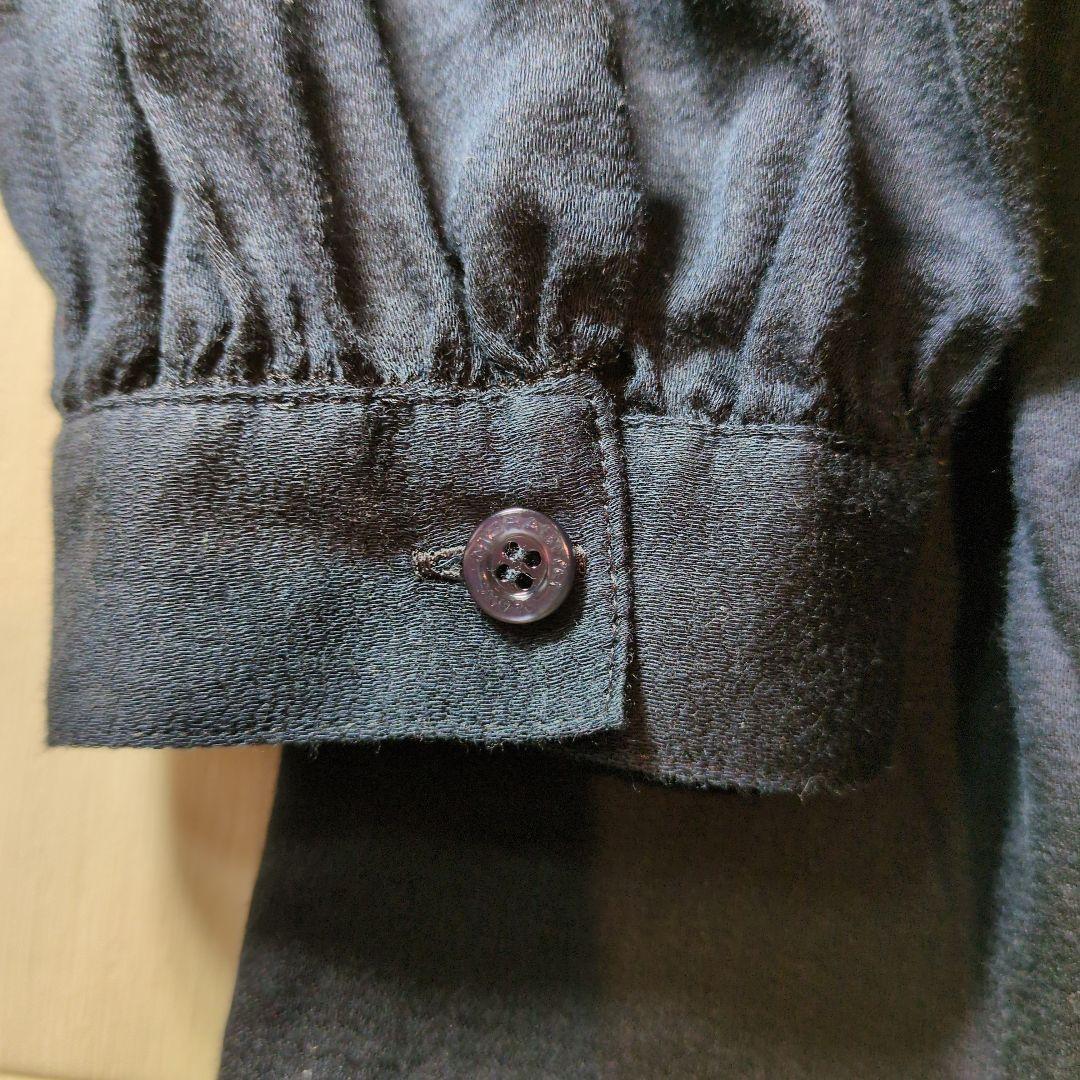 MORABITO　ネイビー　上品　ブラウス体型カバー◎　スカーフにも　27日まで