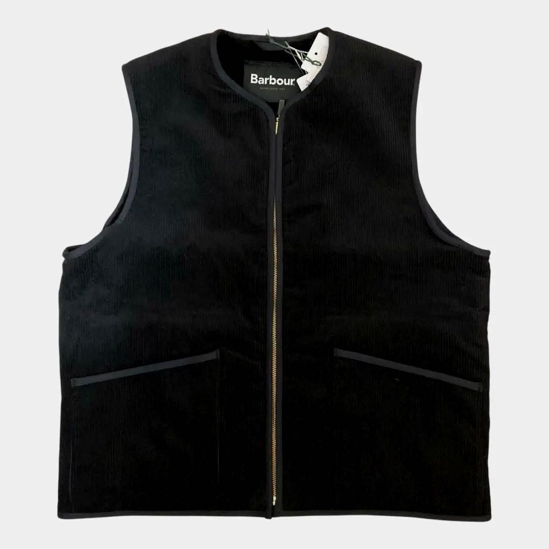 試着のみ Barbour コーデュロイ フェイクファー リバーシブル ベスト