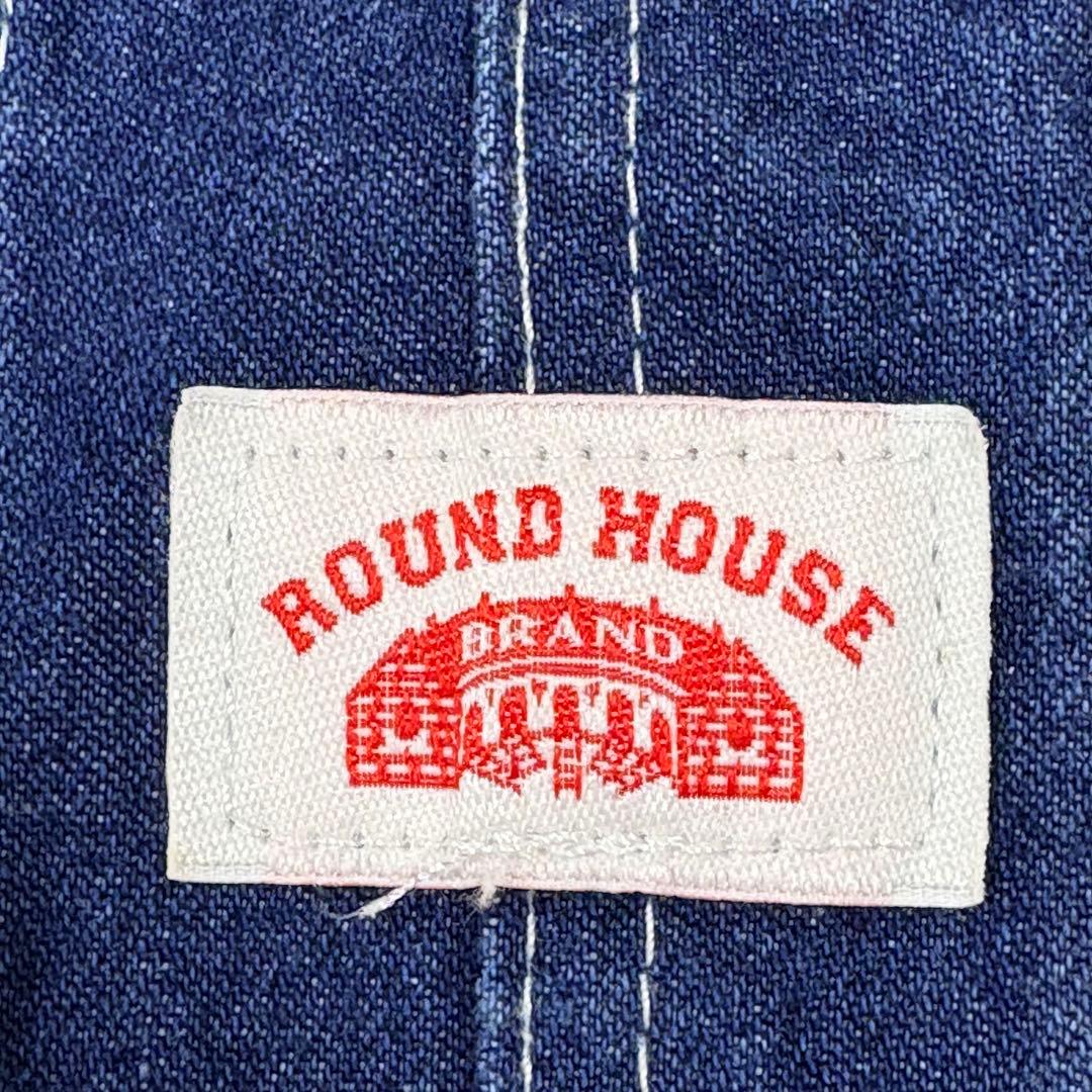 ROUND HOUSE ラウンドハウス デニムオーバーオール USA製 L相当