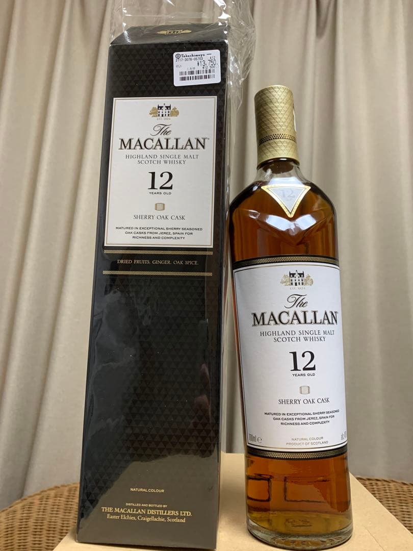 【新品未開封】 The Macallan 12年 シェリーオーク 700ml