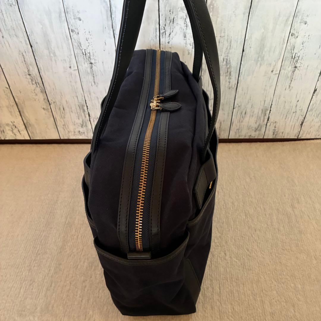 美品　GANZO CB1 スクエアボストンバッグ　ネイビー