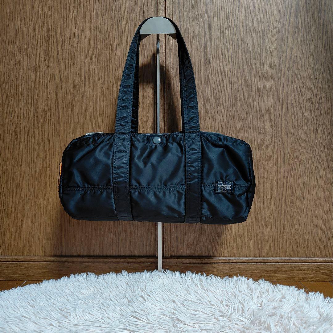 ポーター タンカー ミニボストンバック　ドラムバック PORTER　黒