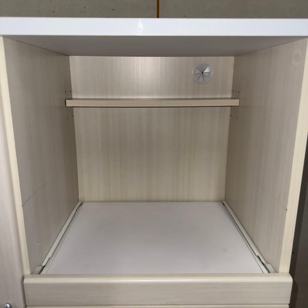 【1033】【美品】ホワイト木製食器棚
