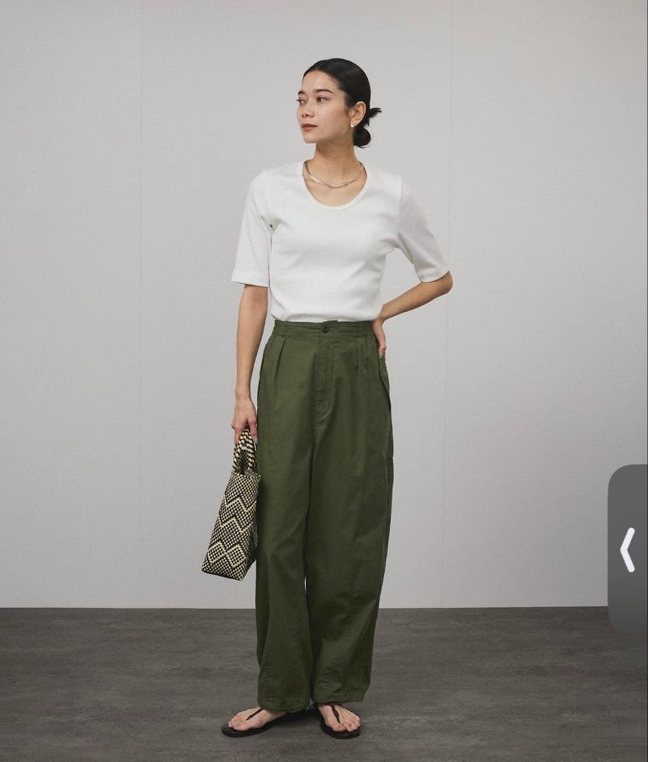 SALON adam et rope' 2WAYミリタリータックカーゴパンツ