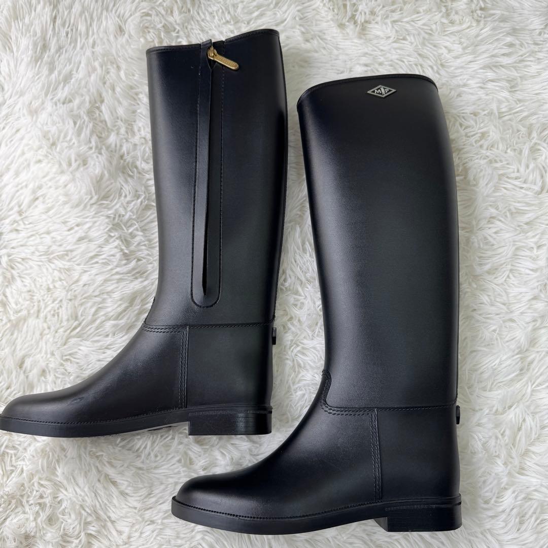 マッキントッシュフィロソフィー ロングレインブーツ ゴールドファスナー