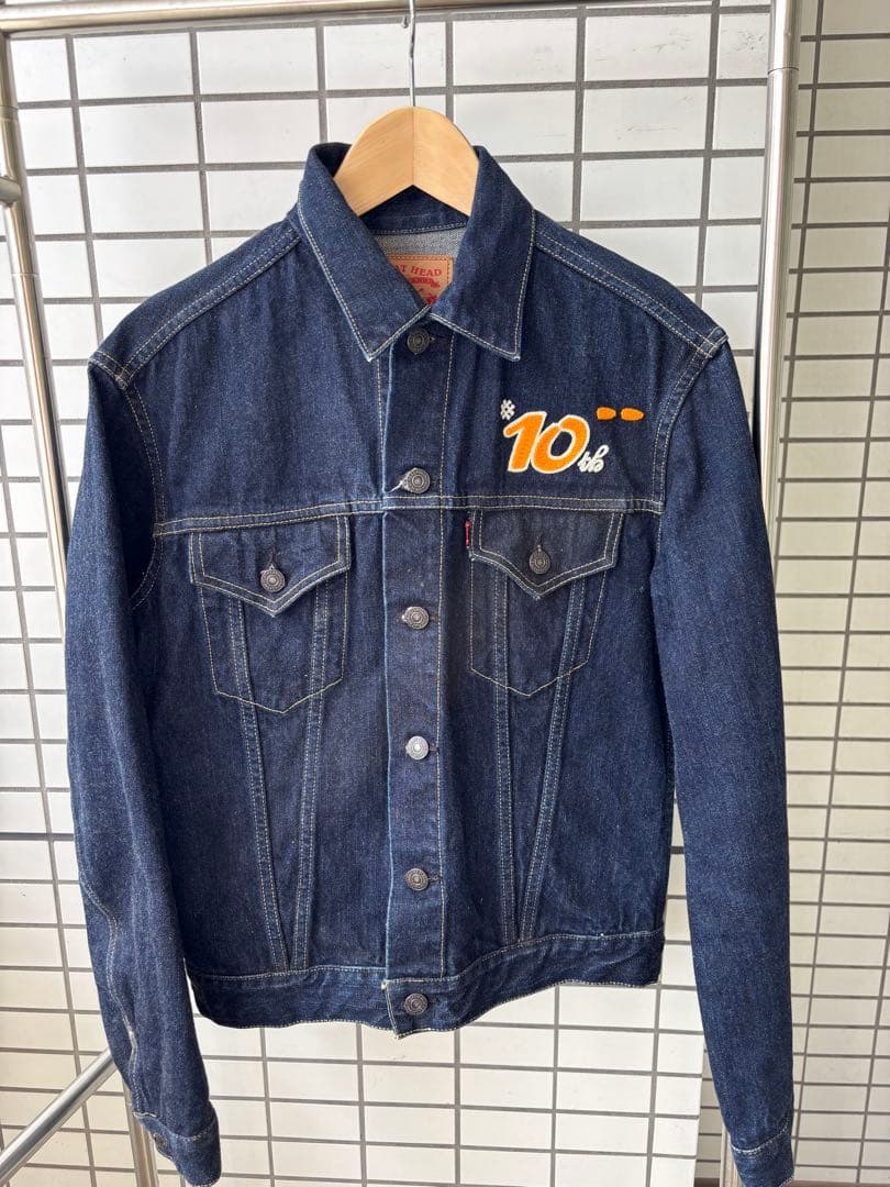 極美品 濃紺 THE FLAT HEAD 10周年 限定モデル 6003W 38