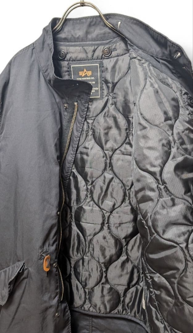 00s Y2K【ALPHA INDUSTRIES】M-65 モッズコート 黒