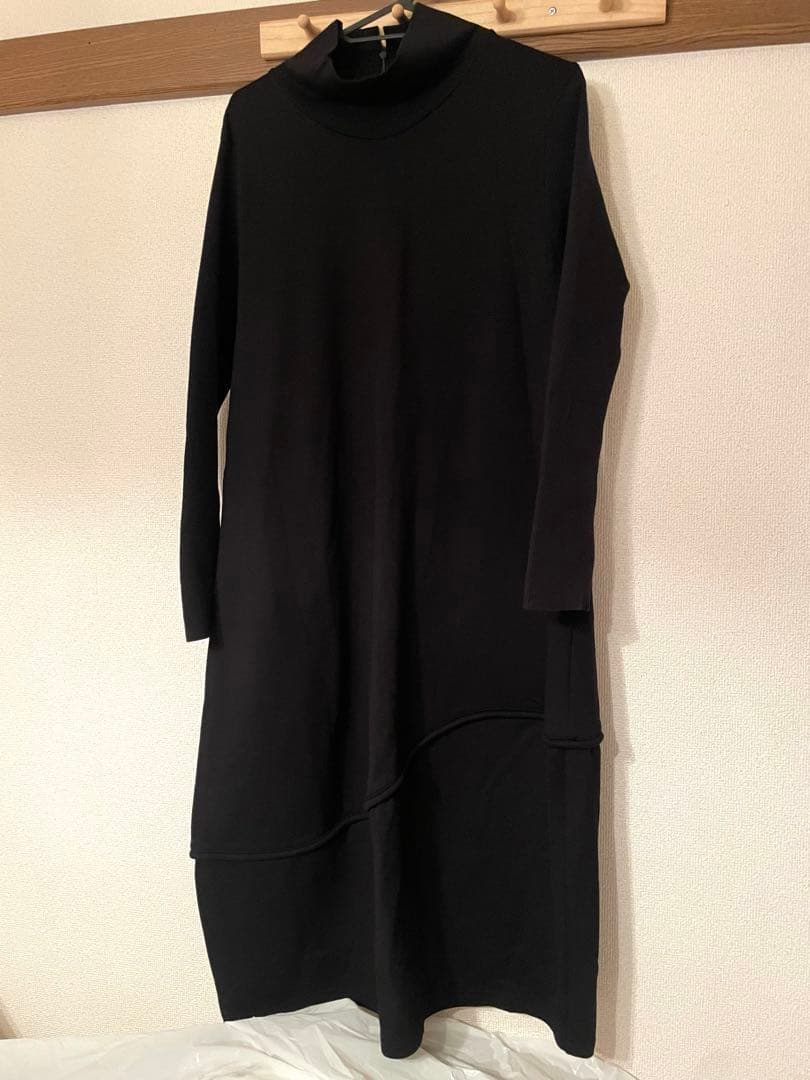 TRUNK トランクヒロココシノ　ジャージー切り替えバルーンロングワンピース