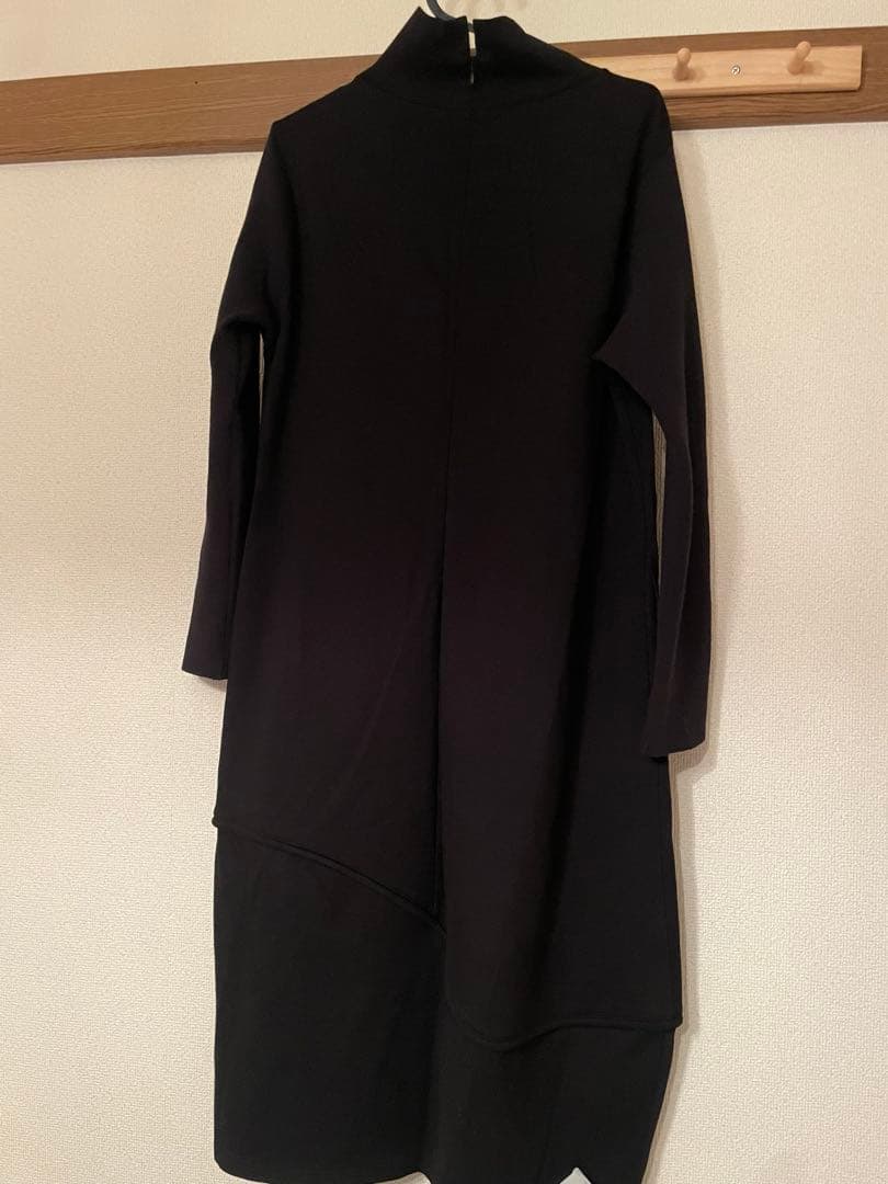 TRUNK トランクヒロココシノ　ジャージー切り替えバルーンロングワンピース