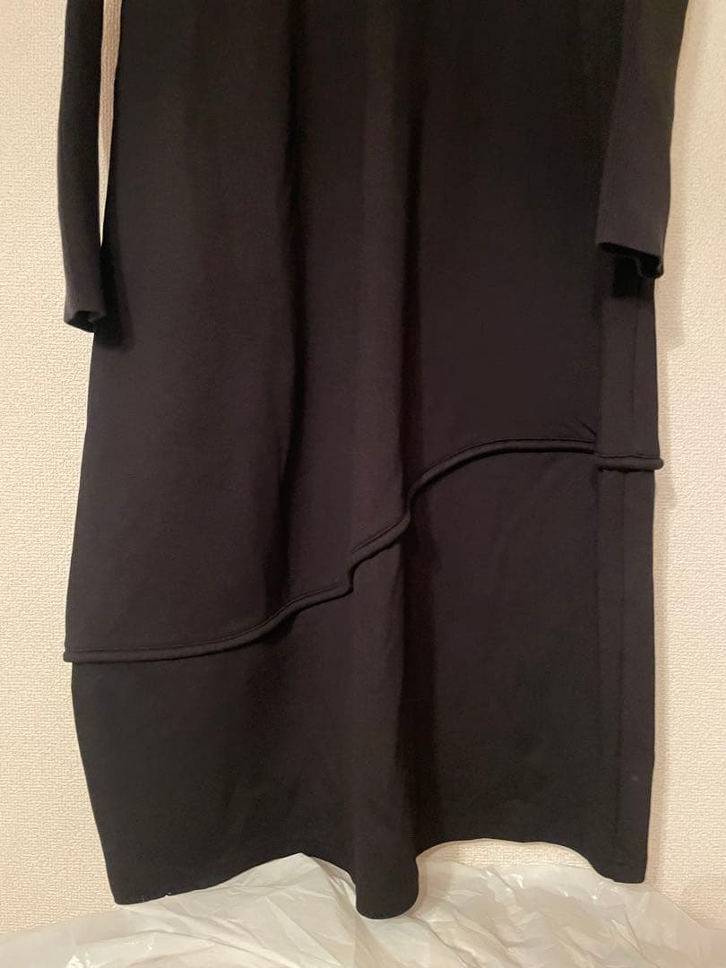 TRUNK トランクヒロココシノ　ジャージー切り替えバルーンロングワンピース