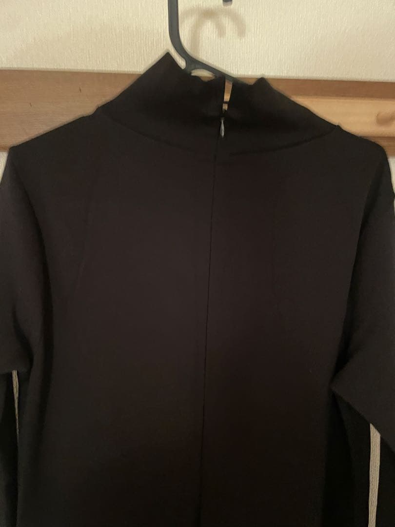 TRUNK トランクヒロココシノ　ジャージー切り替えバルーンロングワンピース