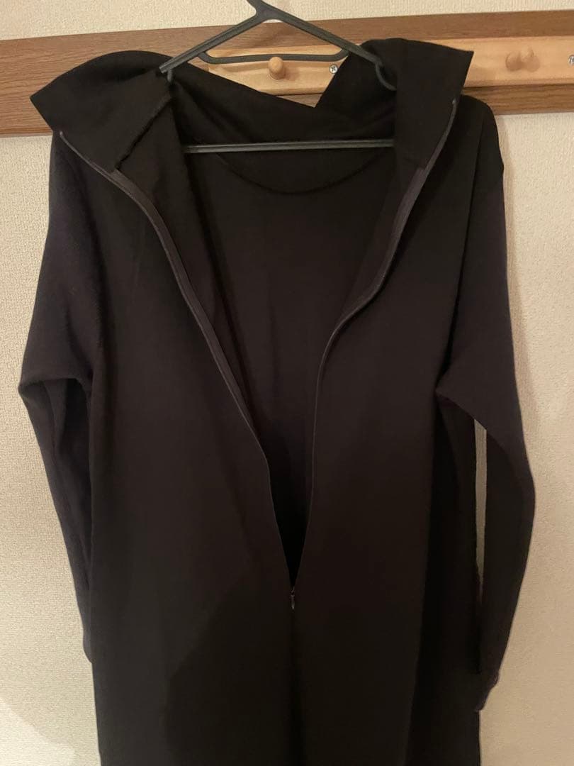 TRUNK トランクヒロココシノ　ジャージー切り替えバルーンロングワンピース