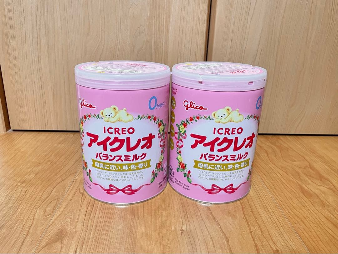 グリコ アイクレオ 粉ミルク 800g 4缶セット