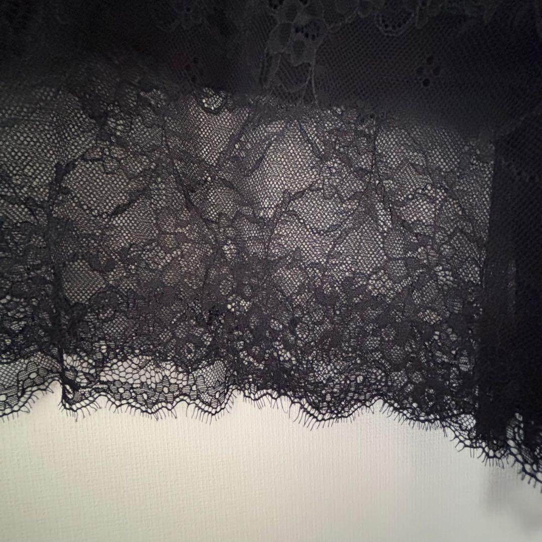 ぴこ 完売 レースコンビカットソー スローブイエナ