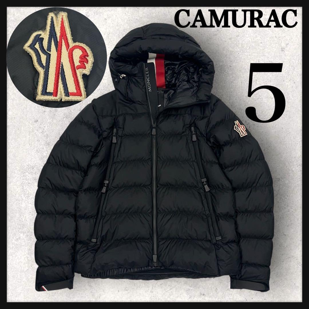 .1695【美品・QR鑑定済み】モンクレール　希少5サイズ ダウンジャケット　黒