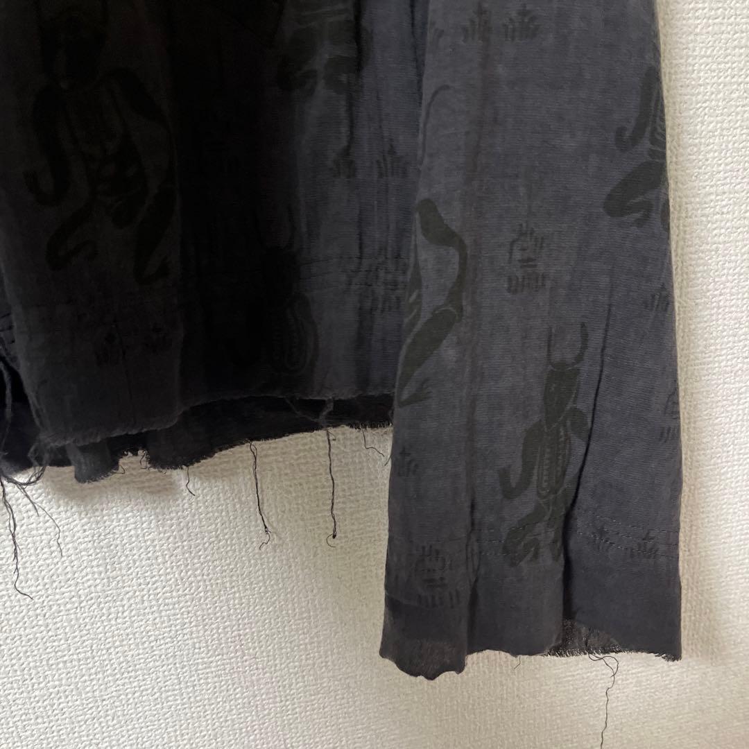 Sasquatchfabrix.魔除け レース リバーシブル ジャケット 黒XL