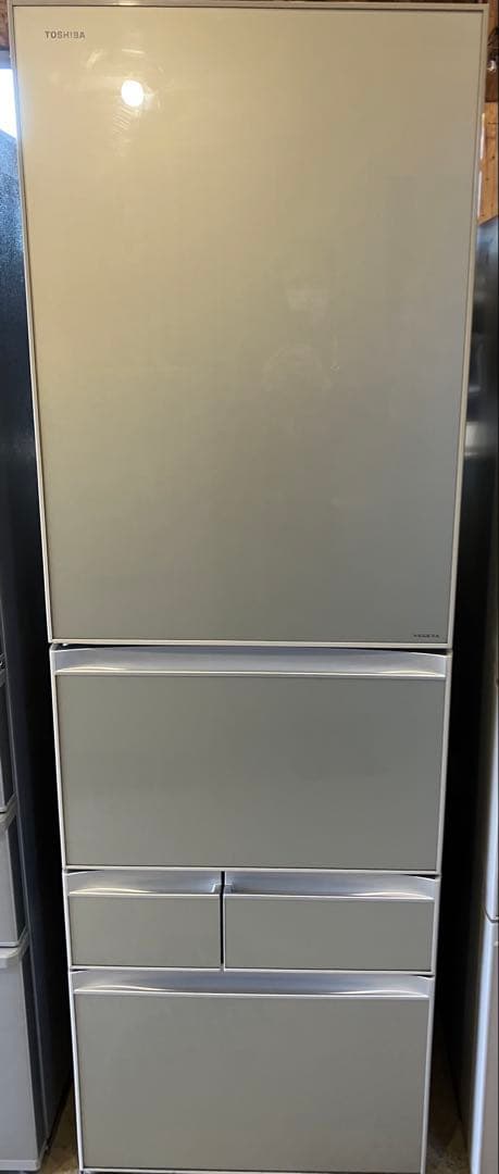 東芝　5ドア　大型　冷蔵庫　426L　左開き　GR-G43GXVL(ZS)