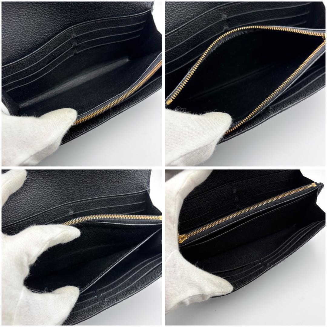 IRIS ルイヴィトン ポルトフォイユ サラ アンプラント 長財布ノアール