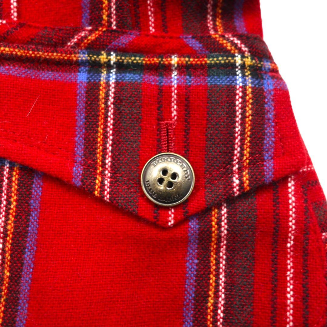 美品◎バーバリーブルーレーベル タータンチェック 切りっぱなしジャケット 36