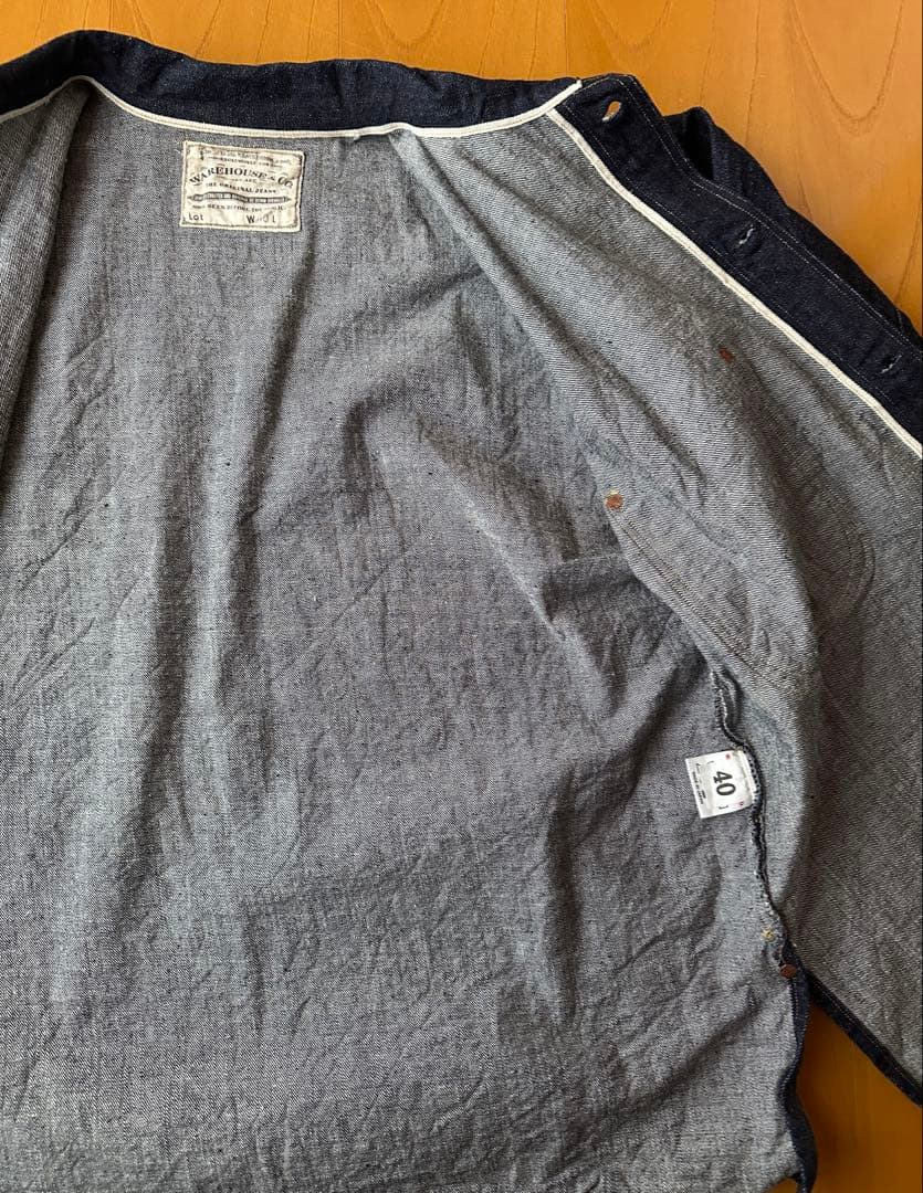 ウエアハウス2212 オープンフロント デニムジャケット カバーオール