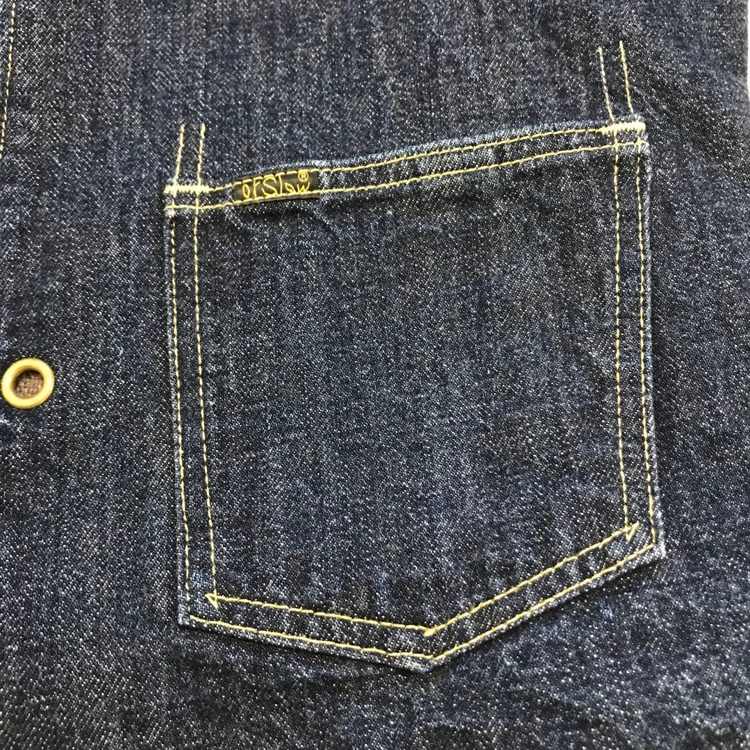 ブランド古着！日本製 orSlow オアスロウ リバーシブル デニム ベスト