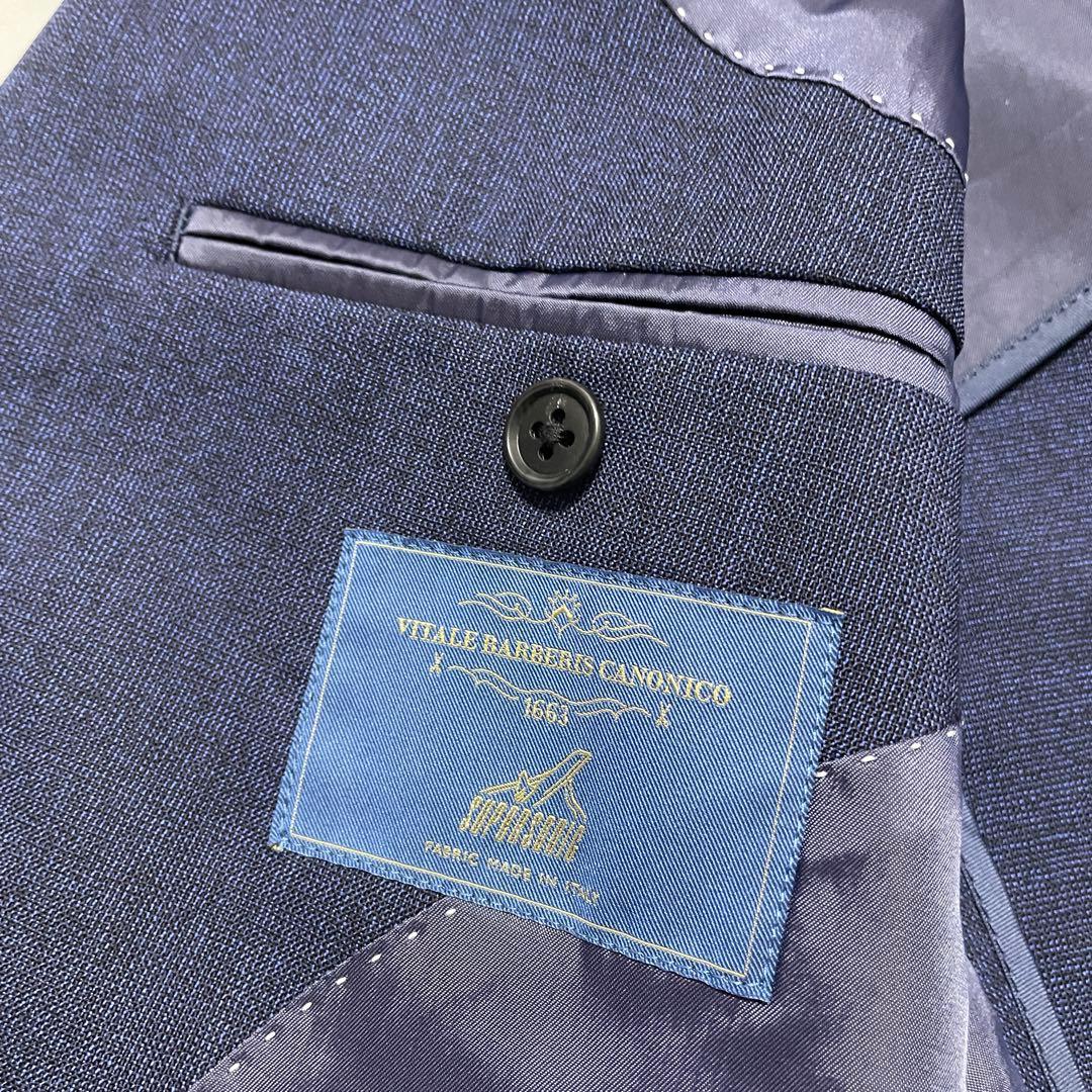 人気✨️ユニバーサルランゲージ CANONICO スーツ 紺 ネイビー 48サイズ