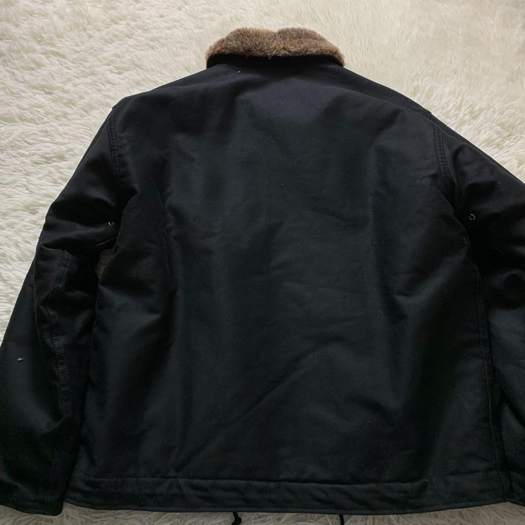 美品■ヒューストン デッキジャケット ブラック 42