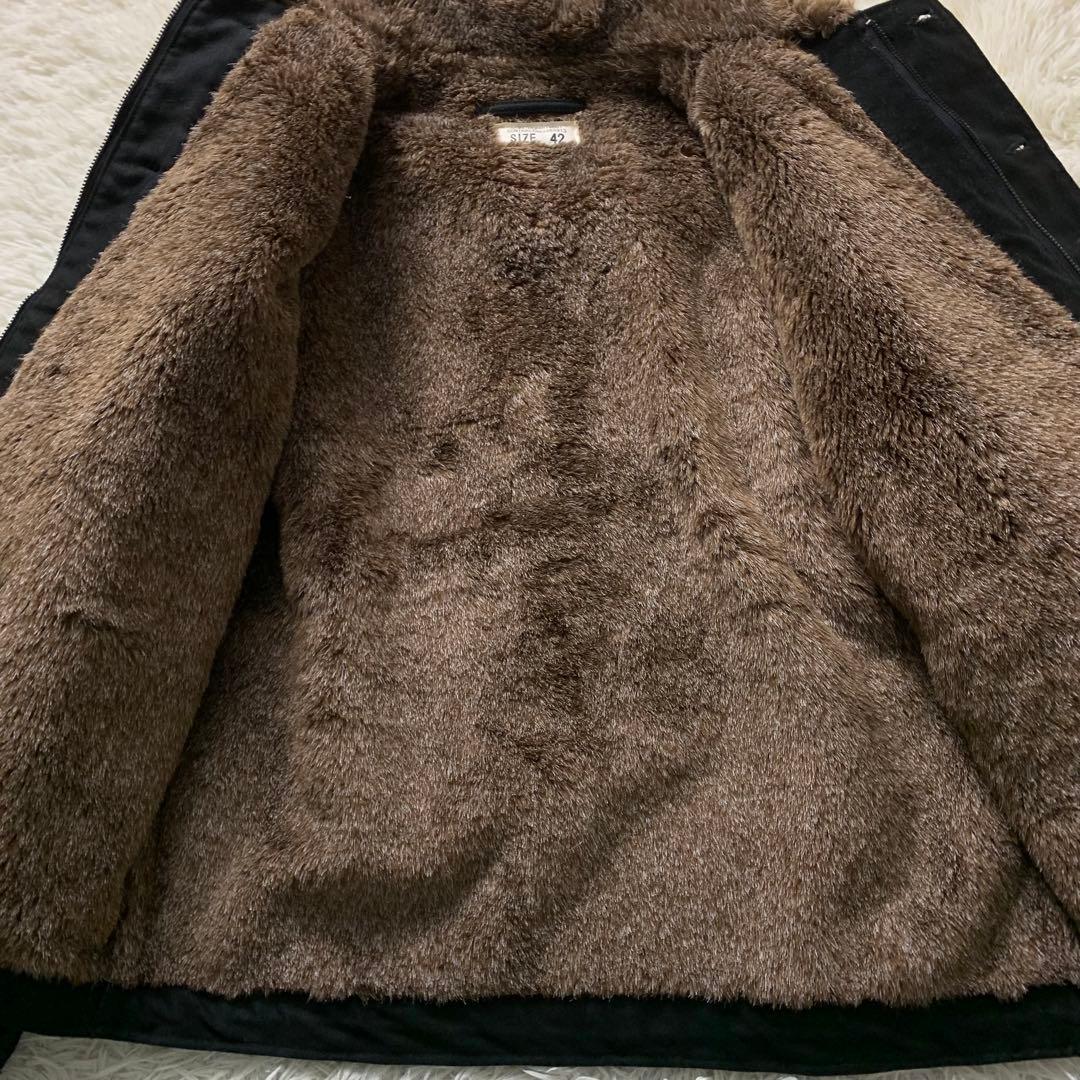 美品■ヒューストン デッキジャケット ブラック 42