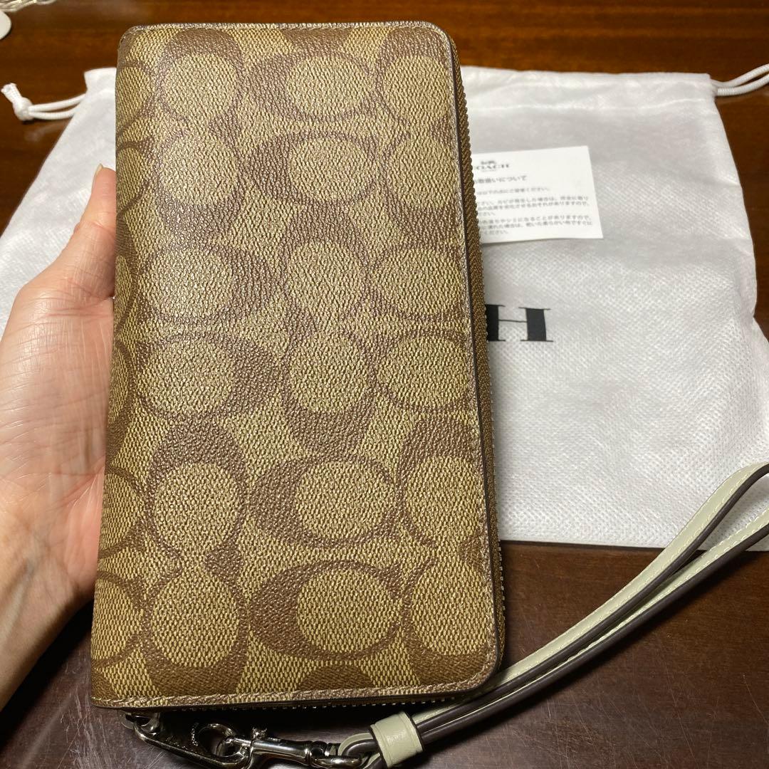 COACH 長財布 ブラウン系