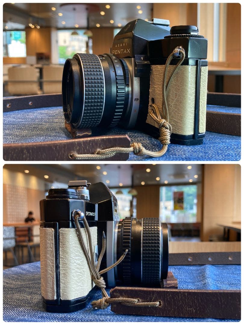 pentax spf（ブラック&ホワイト）本革外装★f1.4＊完動品＊初期保証