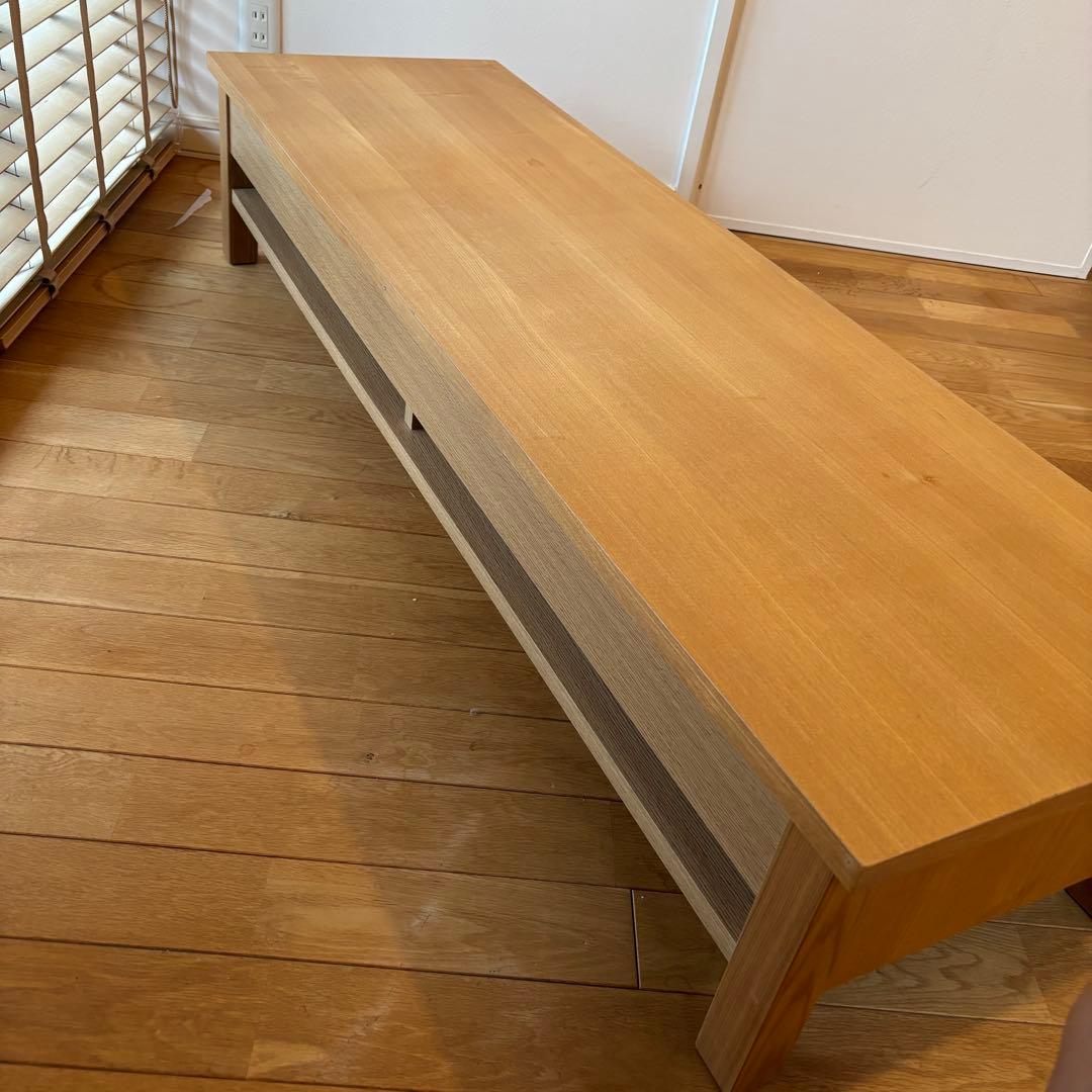 無印良品　テレビボード　タモ(アッシュ)突板