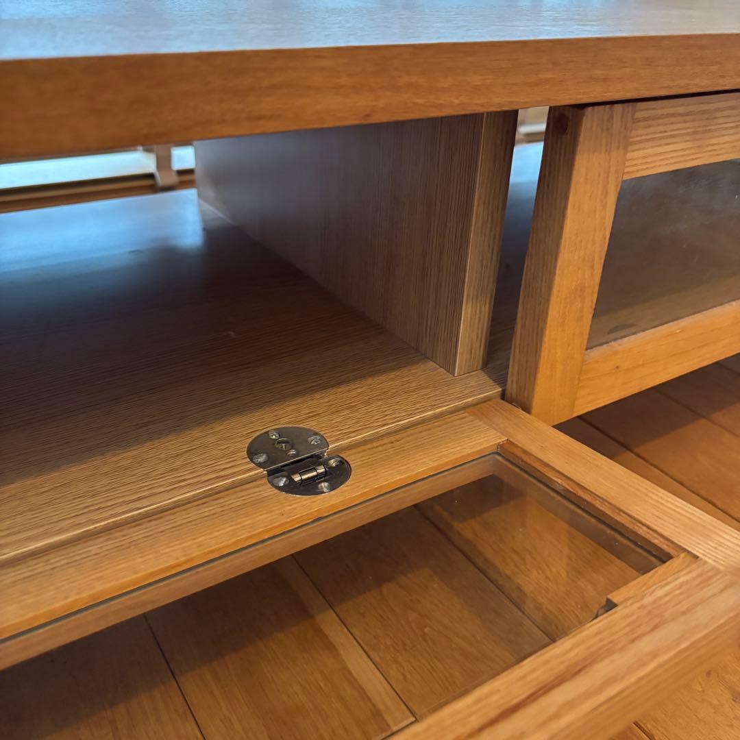 無印良品　テレビボード　タモ(アッシュ)突板