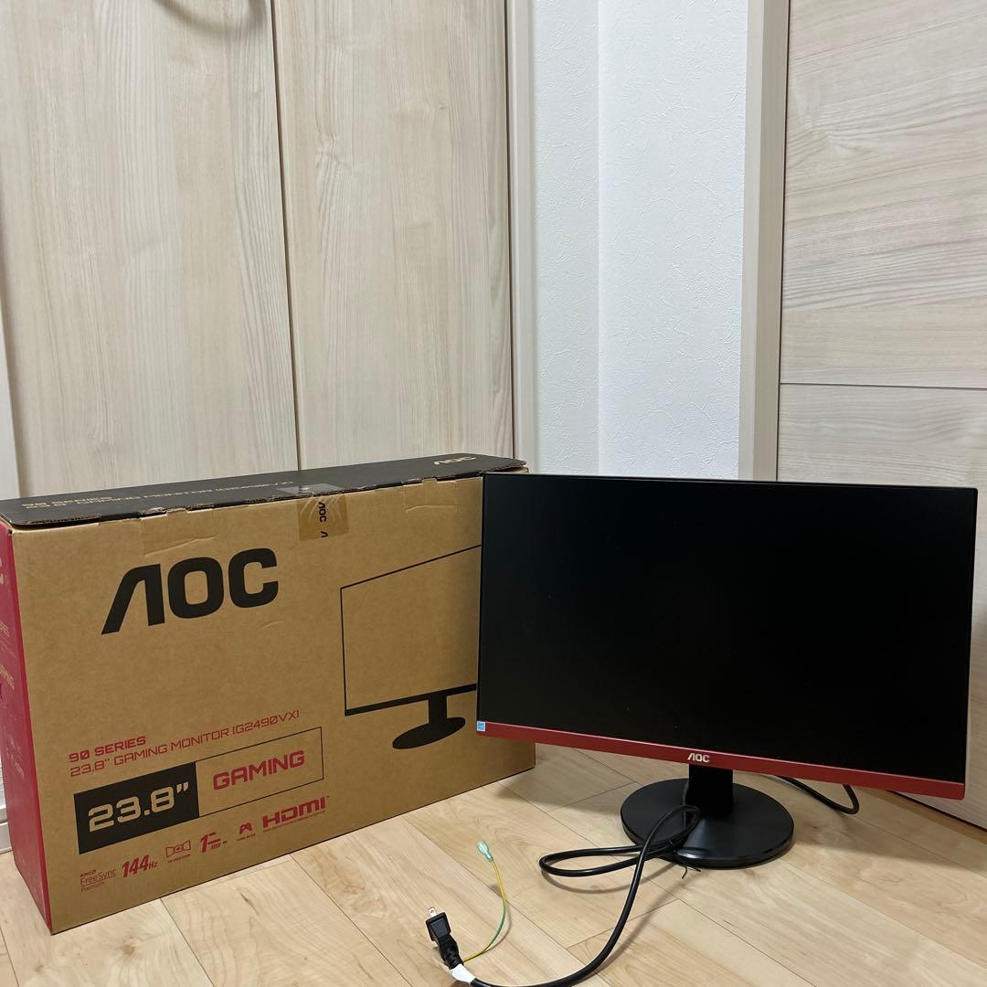 AOC 23.8インチ ゲーミングモニター G2490VX 144hz