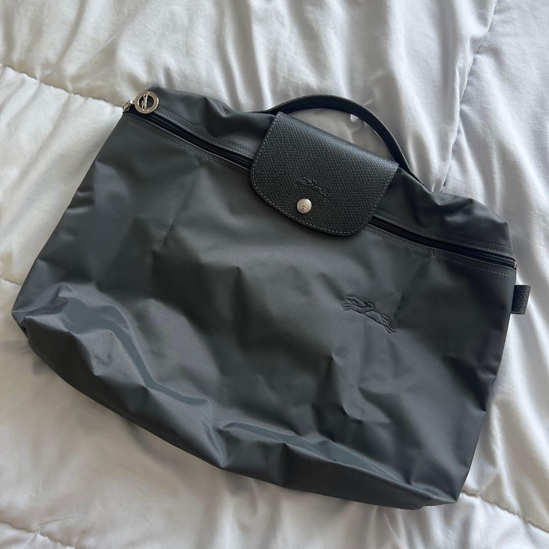 【新品未使用】ロンシャン ブリーフケース グレー ル・プリアージュ クラブ