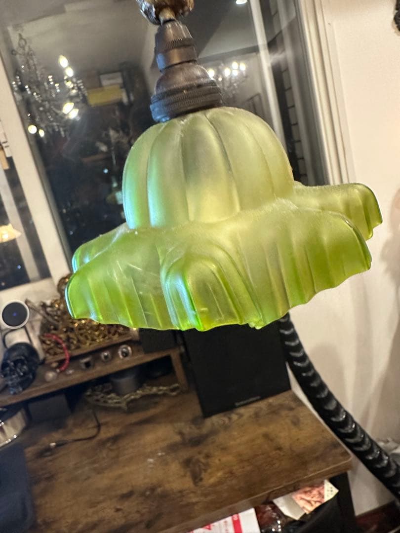 ヴィンテージ 天使のランプ アールヌーボー風　ジャンク