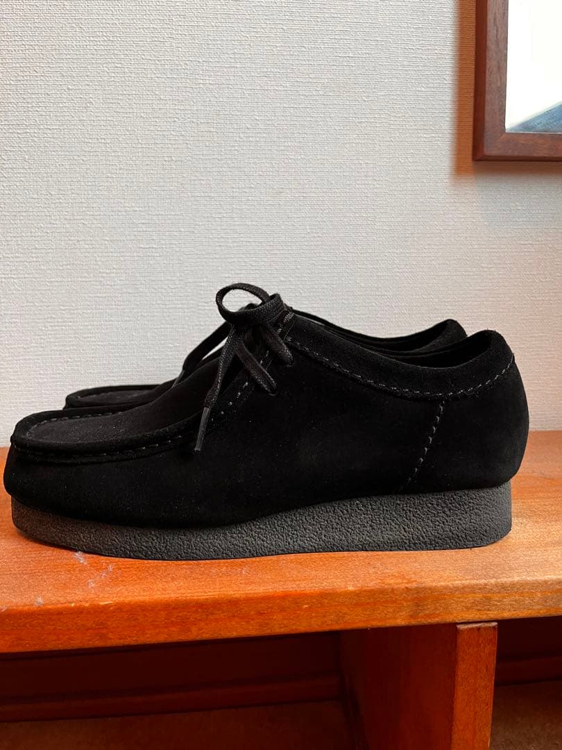 【美品】　クラークスワラビー　Clarks Wallabees EVOブラック