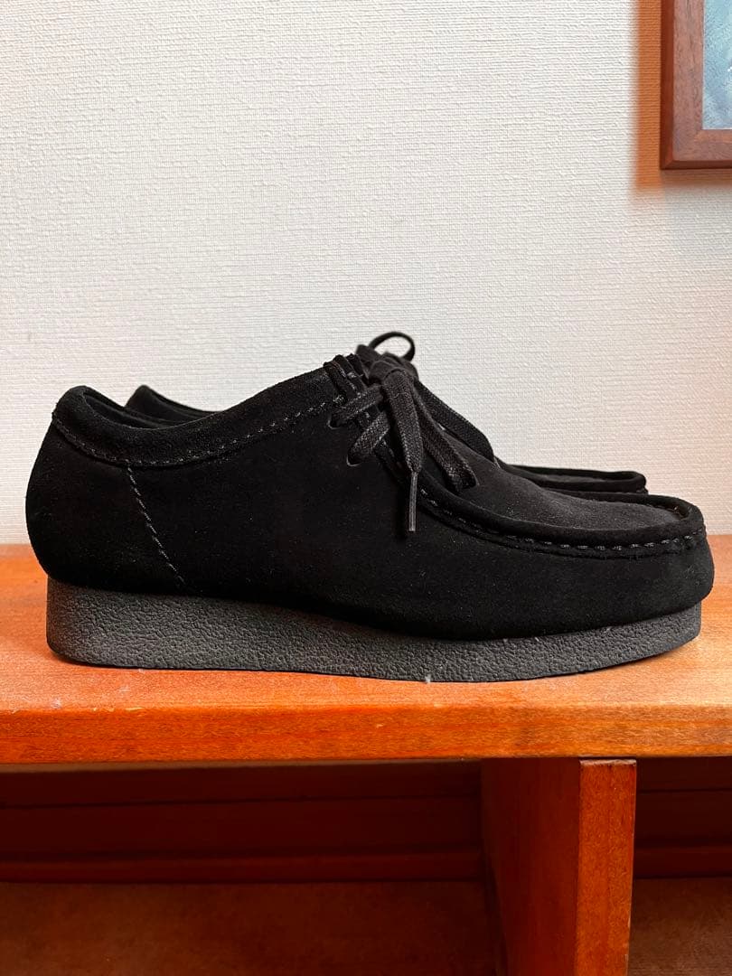 【美品】　クラークスワラビー　Clarks Wallabees EVOブラック