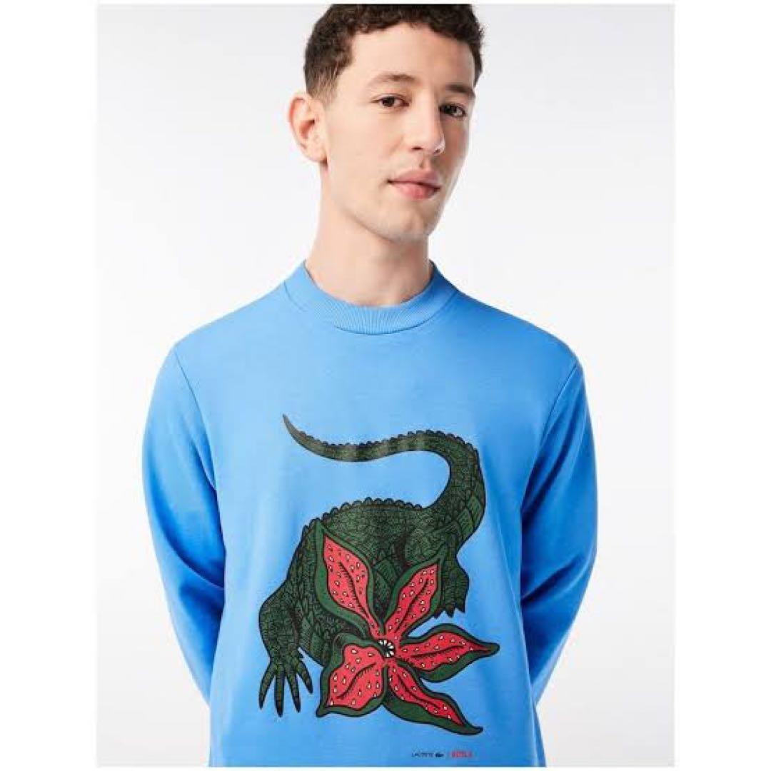 LACOSTE × NETFLIX ワニロゴクルーネックスウェット　トレーナー