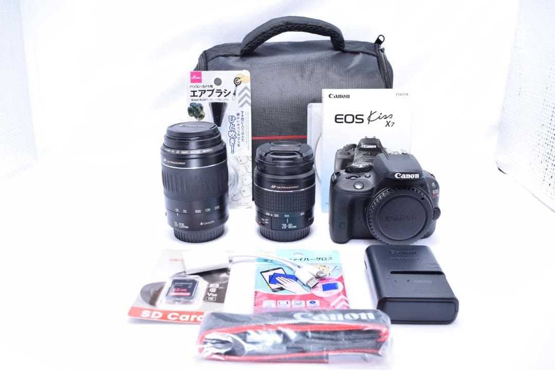 Canon EOS kiss X7 ダブルレンズキット美品　綺麗な1品✨