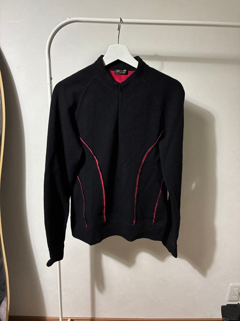 激レア‼️ コムデギャルソンオムプリュス 03aw カーブ期 ジップニット