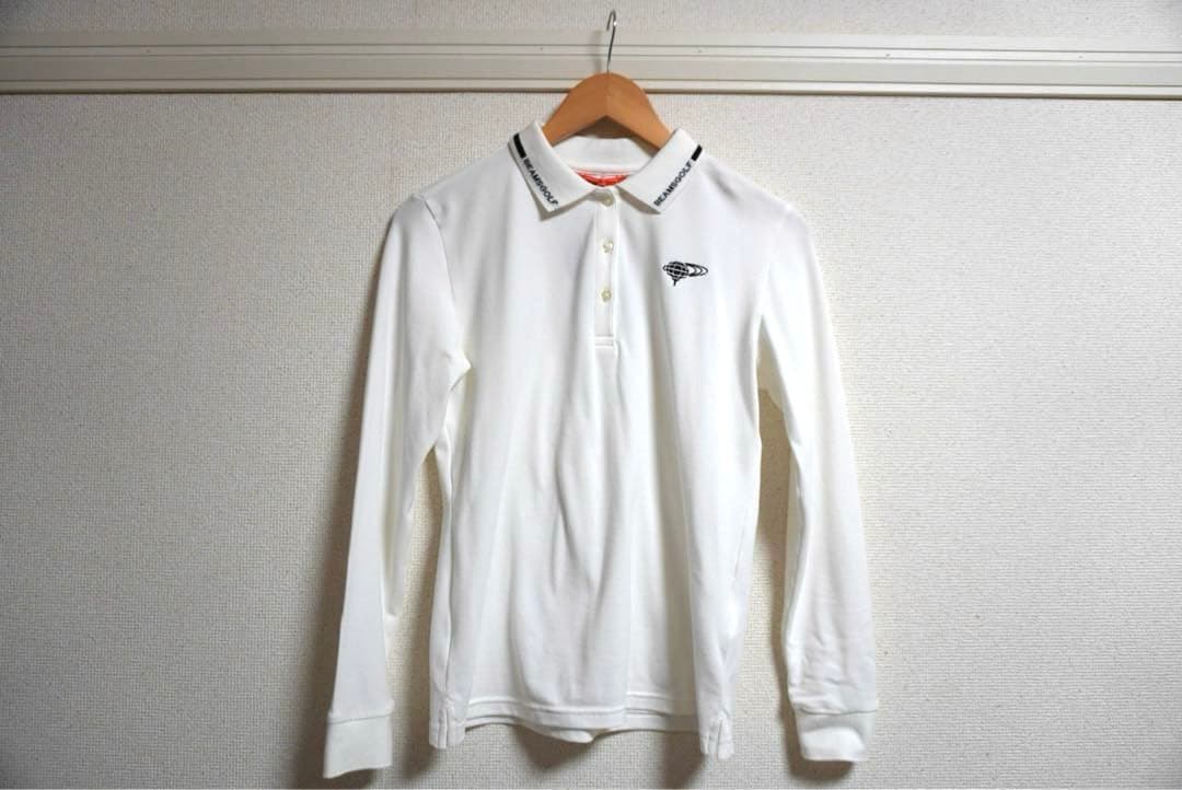 【未使用・タグ付き】BEAMSGOLF 長袖ポロシャツ ホワイト