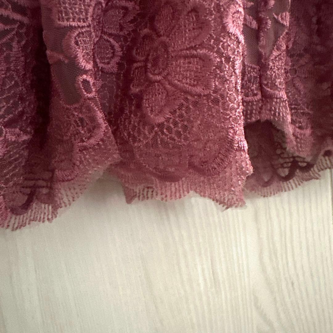 最終お値下げ！グレースコンチネンタル　トリミングレースワンピース