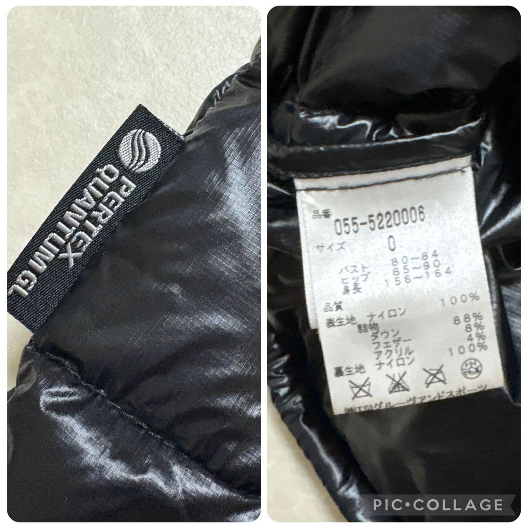 パーリーゲイツ★PERTEX®★袖着脱可能★ダウンジャケット【レディース 0（S