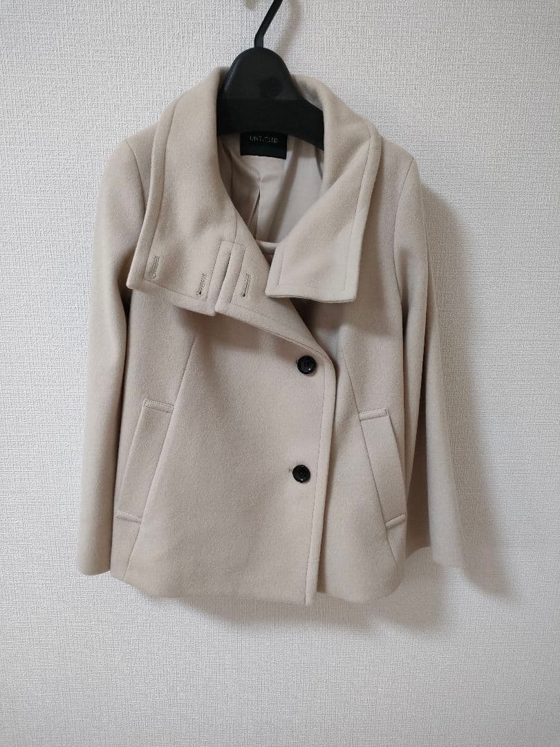 UNTITLED 2WAYウールショートコート