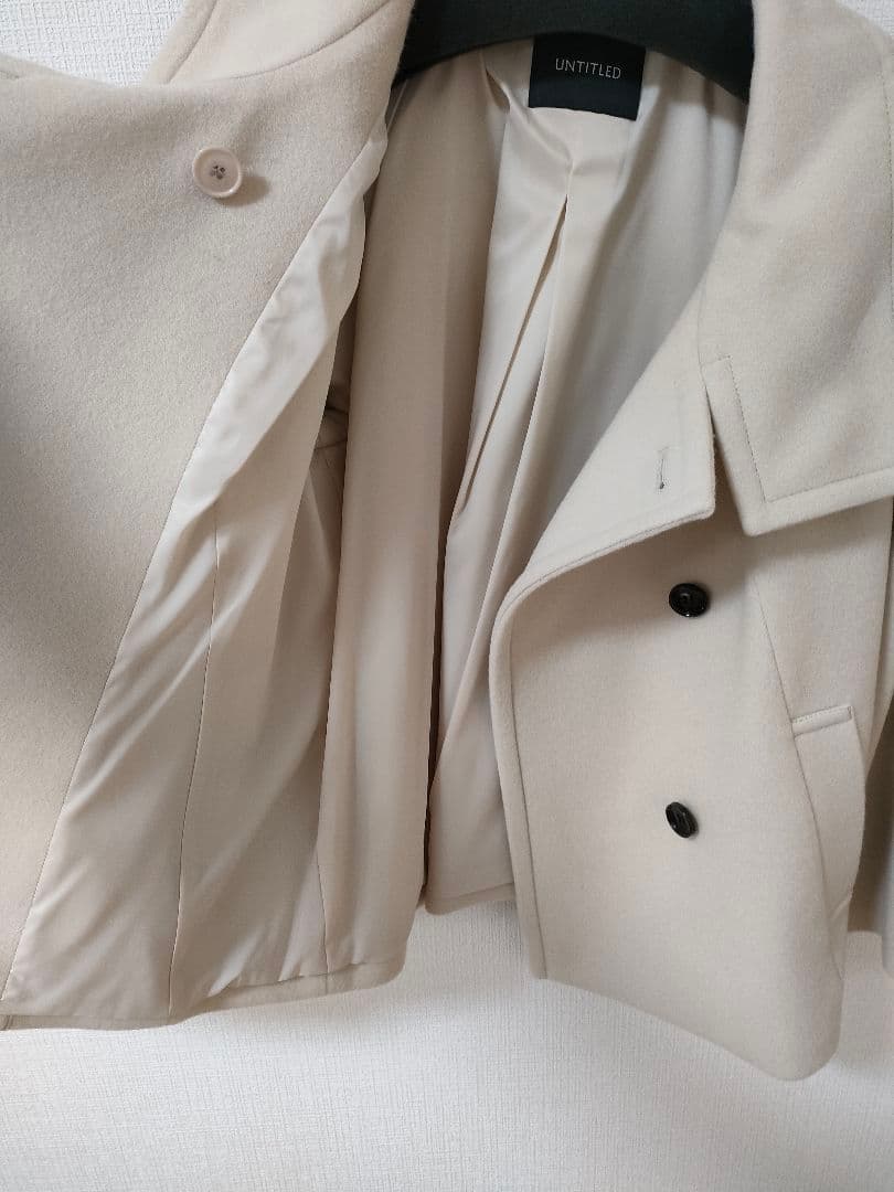 UNTITLED 2WAYウールショートコート