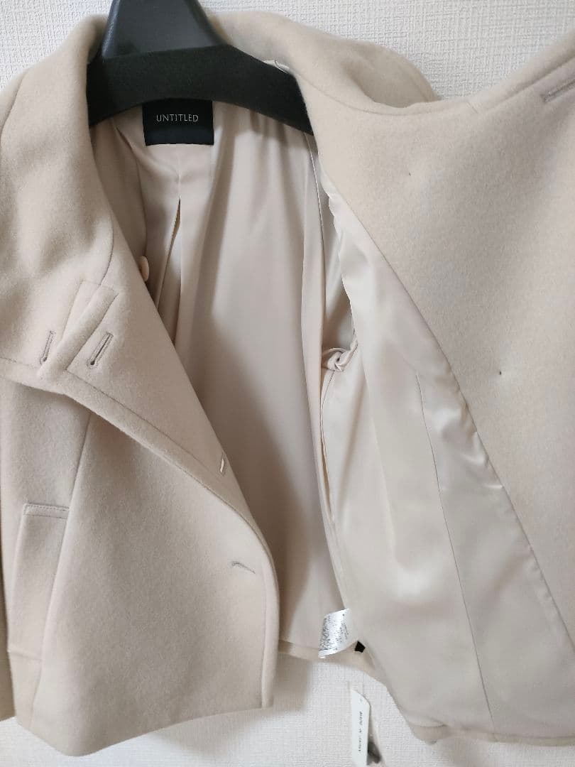 UNTITLED 2WAYウールショートコート