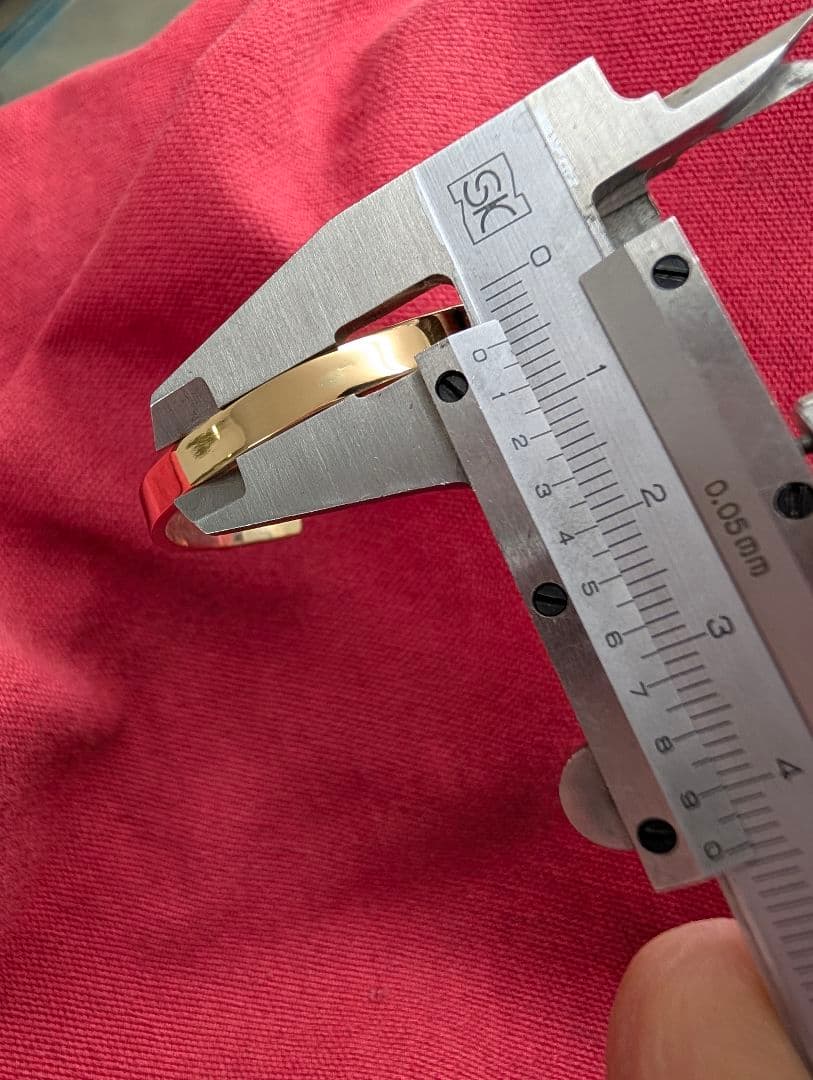 Ｋ１８バングル　ハンドメイド　鍛造