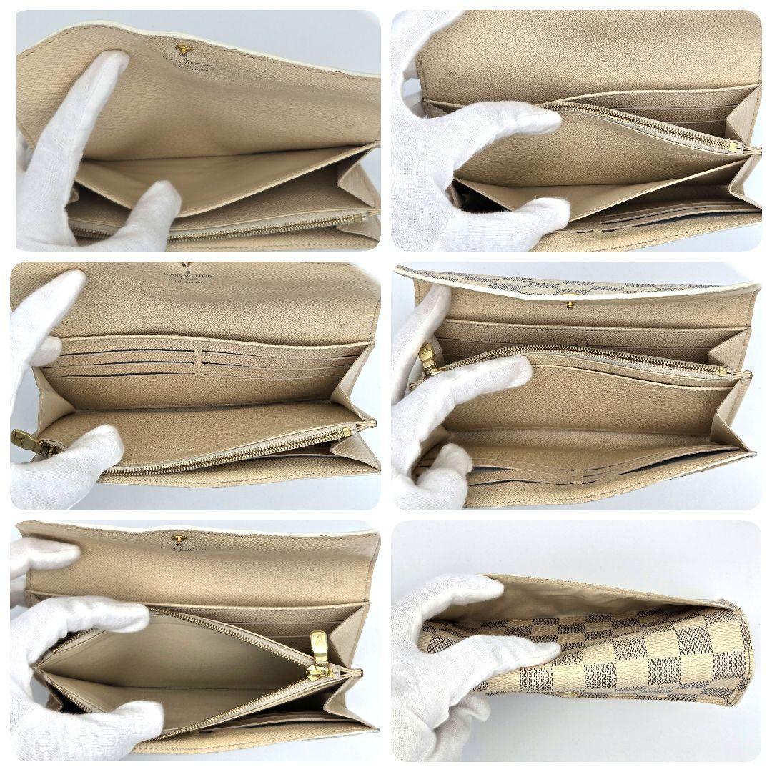 新型 ルイヴィトン ポルトフォイユ サラ ダミエアズール 長財布 N63208