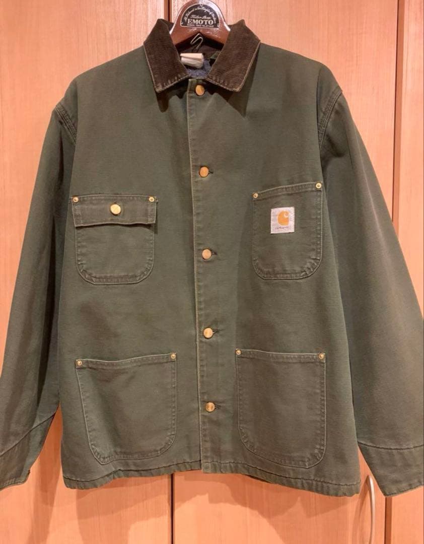 Carhartt 90s ミシガンチョアコート L 星タグ モスグリー状態◎